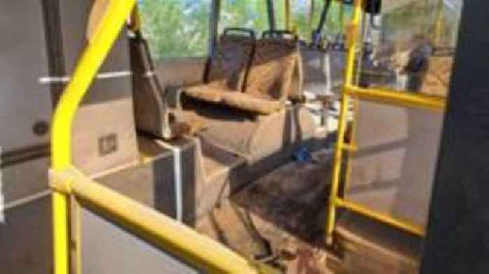 Nine killed in Russian attack on Ukraine bus