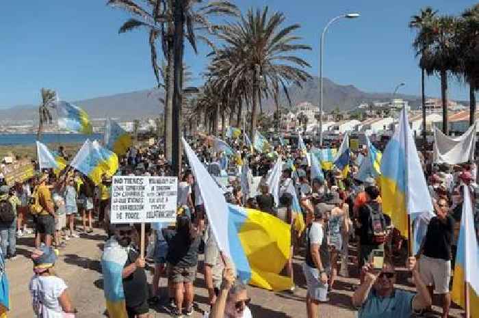 British tourists told 'don't come' as Tenerife 'on its knees' with chaos and protests