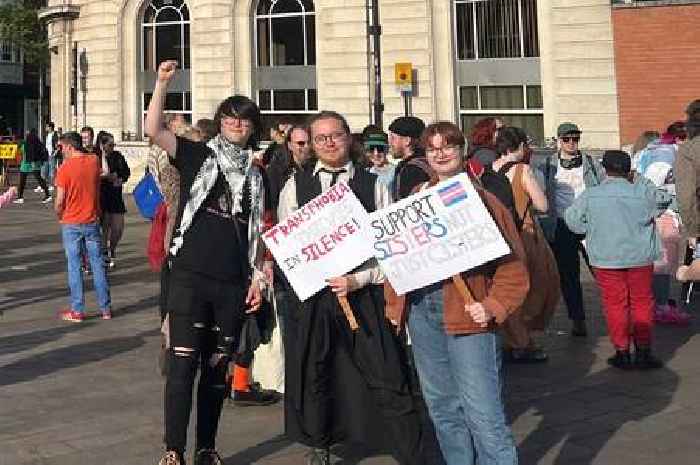 Trans rights protesters take to Leicester to oppose Supreme Court ruling