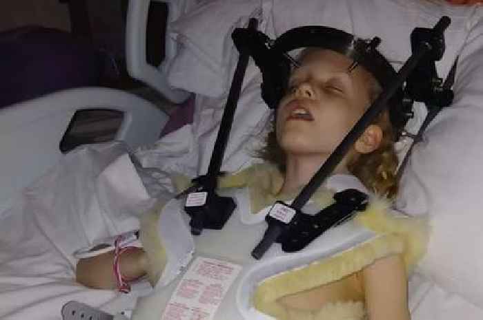 Little girl breaks neck on playpark zipline after being flung 10ft into the air