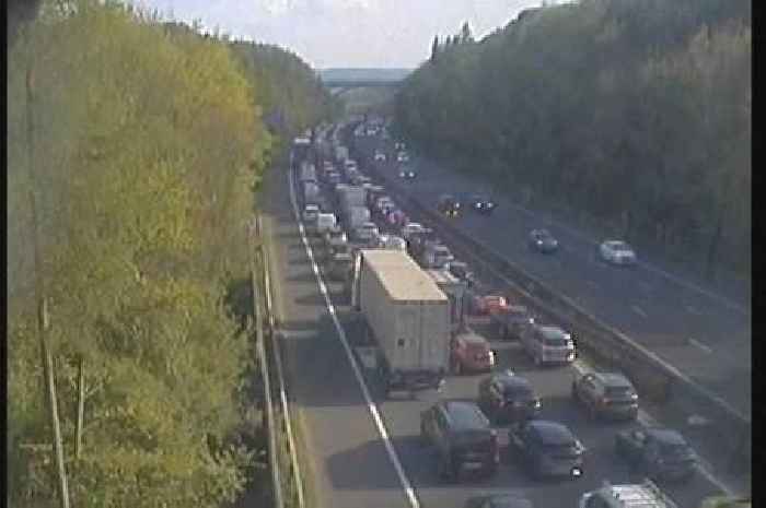 Live M25 traffic updates as vehicle fire closes lanes and causes 4 miles of congestion