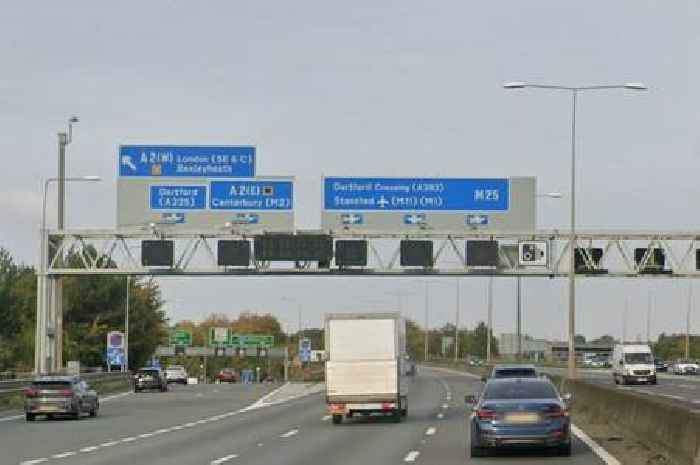 M25 diversion details as stretch of Kent motorway to see three weekend closures