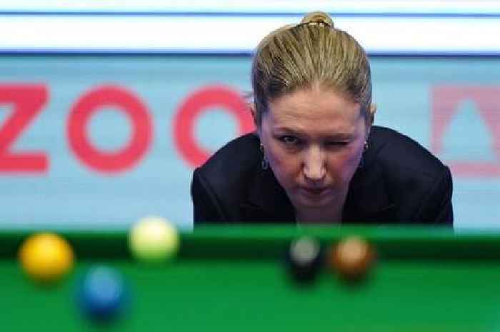 Snooker star's wife is refereeing at the Crucible in very different role to her day job