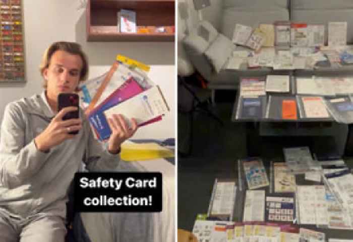 ‘Do Not Remove From Plane’: Flyers Show Off Their Collections of Stolen In-Flight Safety Information Cards
