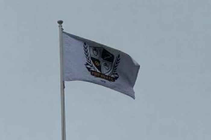 Warwick Castle on sweet reason Port Vale flag was flying