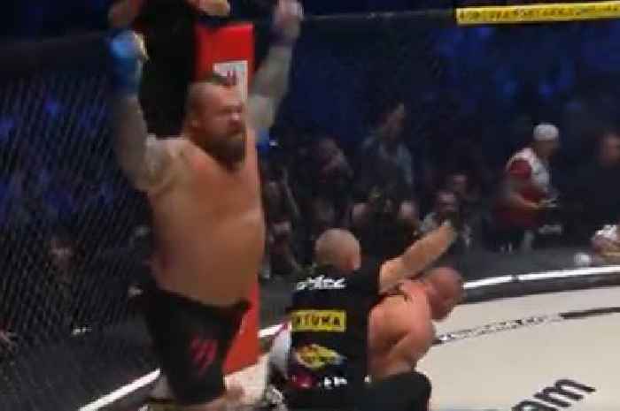 Eddie Hall destroys MMA rival in 30 seconds as World's Strongest Man 'deserves UFC title'