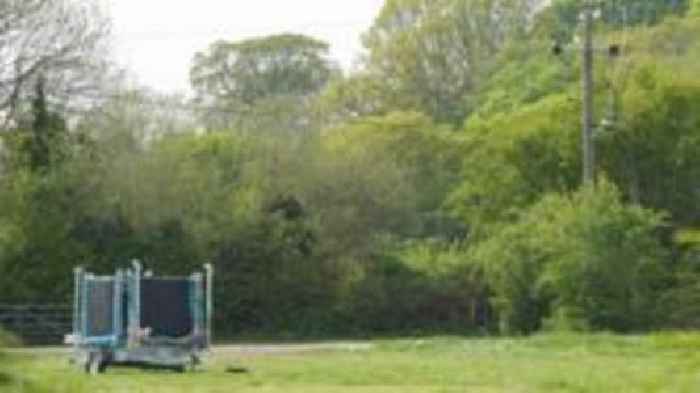 Man injured as fairground ride catches power cable