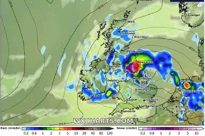 Snow forecast as 'four inches per hour' blizzards set to batter part of UK