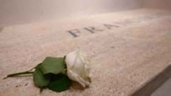 First images released of Pope Francis' tomb adorned with single rose