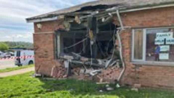 Lorry crashes into youth club and parked vehicles