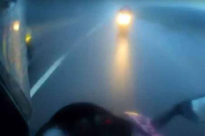 Shocking video shows dangerous Devon biker causing devastating crash