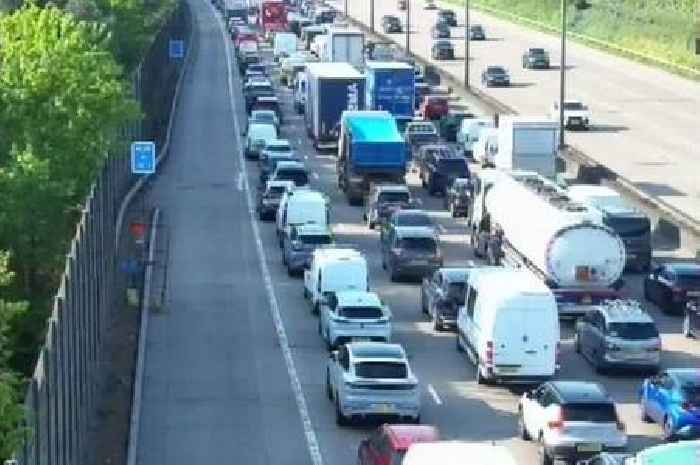 Live Surrey M25 traffic updates as accident involving motorbike blocks motorway