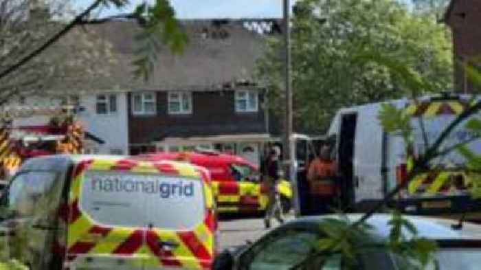 Two men seriously burned after house fire
