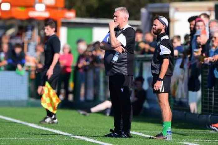 Hair's to the Mitres: Paul Collicutt's superstitious trim for Bishop's Cleeve play-off clash with Malvern Town
