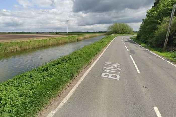 Driver injured after car crashes into ditch on Cambridgeshire road