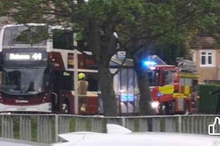 Blaze breaks out onboard Scots bus as fire crews race to scene