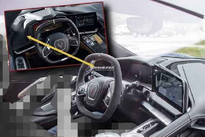 2026 Chevrolet Corvette Spy Photos Reveal Three-Screen Layout