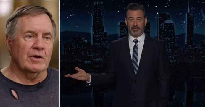 Jimmy Kimmel Roasts Bill Belichick and Jordon Hudson's Awkward 'CBS Mornings' Interview: 'Met at a Daddy-Daughter Dance, Right?'