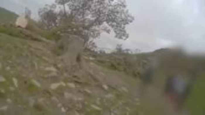 Bodycam footage from first officer at Sycamore Gap