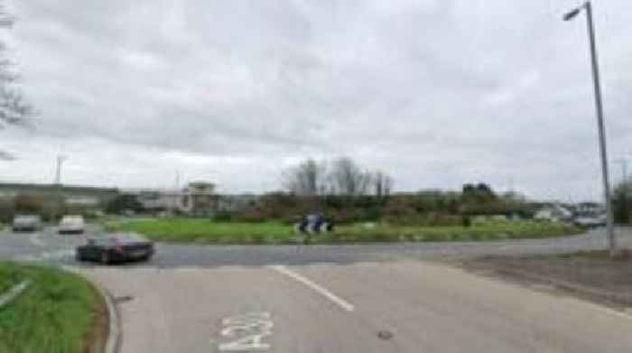 Person in hospital after three-vehicle collision