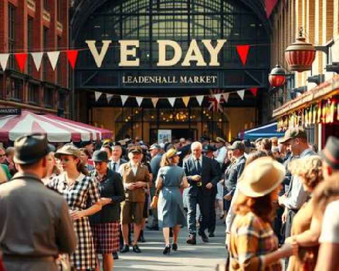VE Day 80th Anniversary at Leadenhall Market