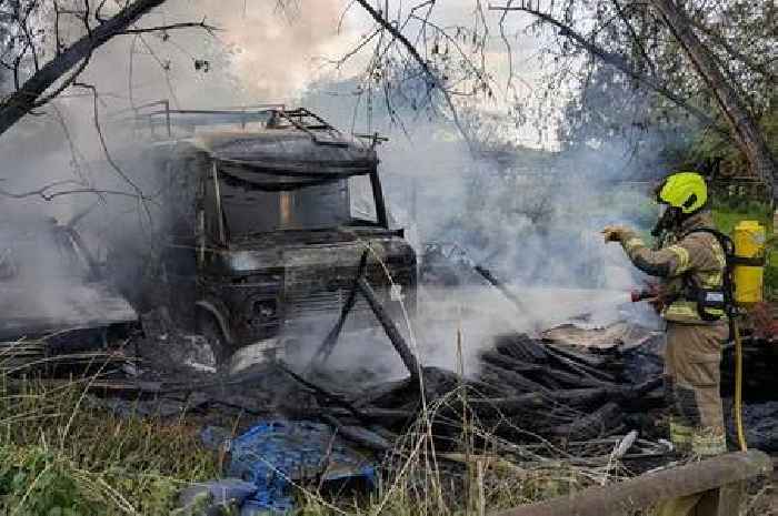 Shocking pictures reveal scale of damage caused by ride-on lawnmower fire