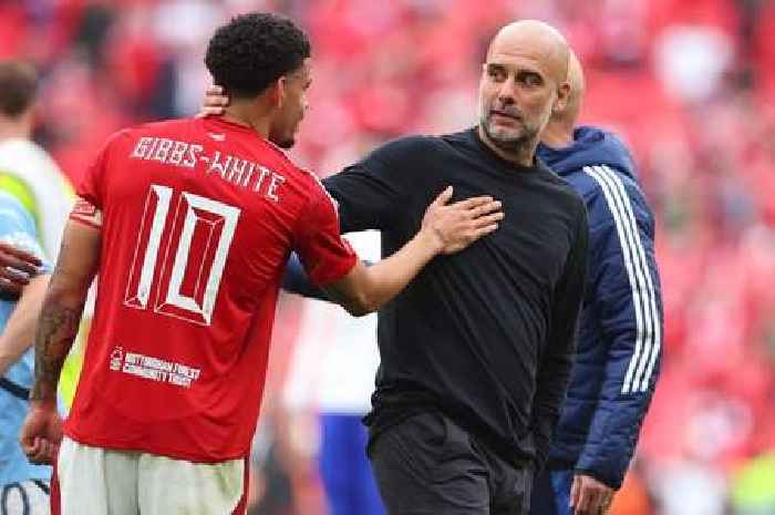 What Pep Guardiola was spotted doing at Wembley amid interest in Nottingham Forest star man