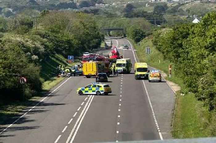 Person trapped in car after serious A30 crash