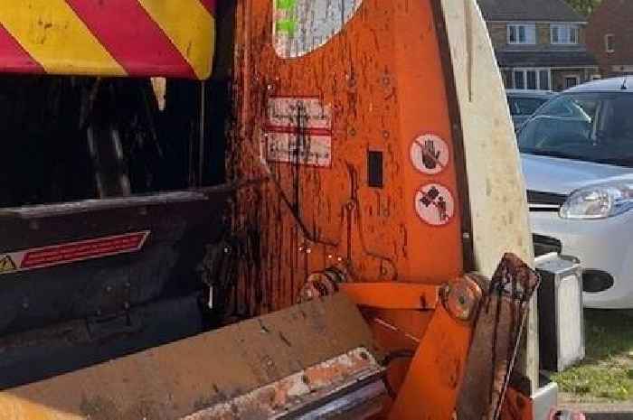 Bin collection delays and warning issued to residents after substance incident on round