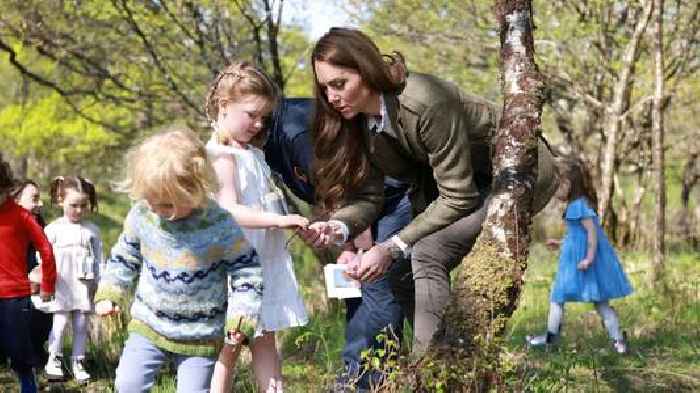 William and Kate meet children in ancient forest during Isle of Mull visit