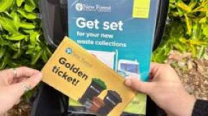 First golden ticket found in New Forest bin rollout
