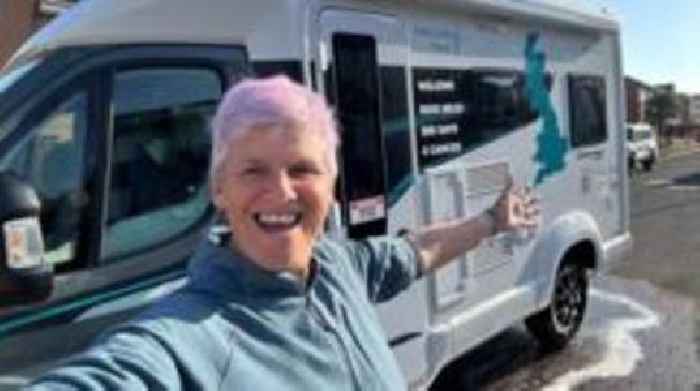Widow halfway through 5,000-mile charity challenge