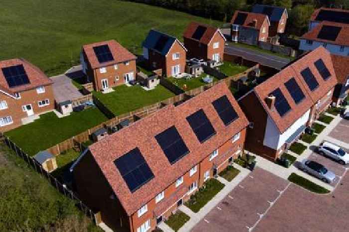 Solar panels must be fitted on all new homes from 2027 in net zero push 