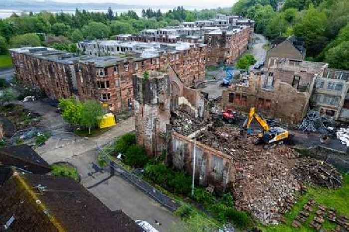 Demolition of Scotland's 'Chernobyl' begins as workers move in on abandoned ghost town
