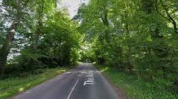 Road closed after crash involving minibus and car