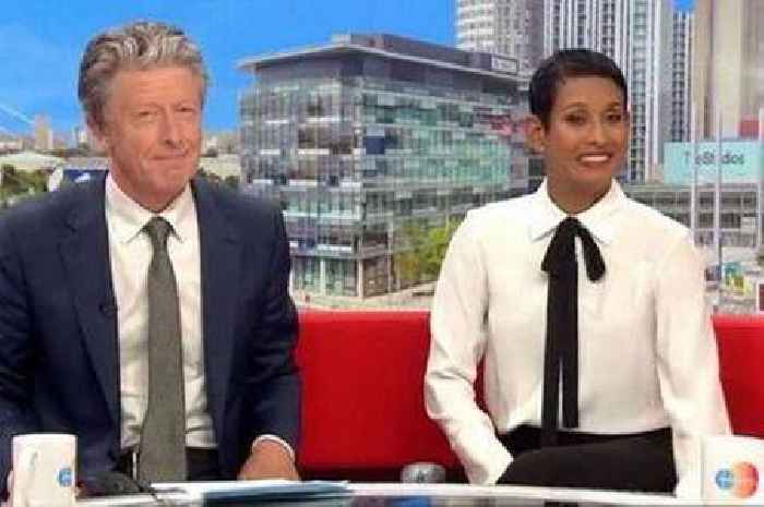 BBC Breakfast's Naga Munchetty admits 'I nearly fell off my chair' in on-air blunder