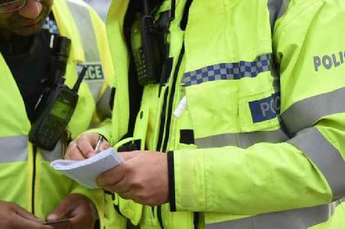 Two men breaking into home disturbed as police hunt suspects