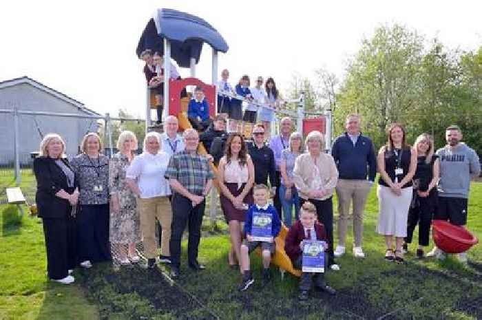 Children in Gartcosh help open village's brand-new play area