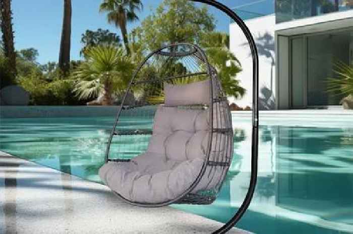 Debenhams' £160 'beautiful' hanging egg chair now just a tenner more than Aldi's