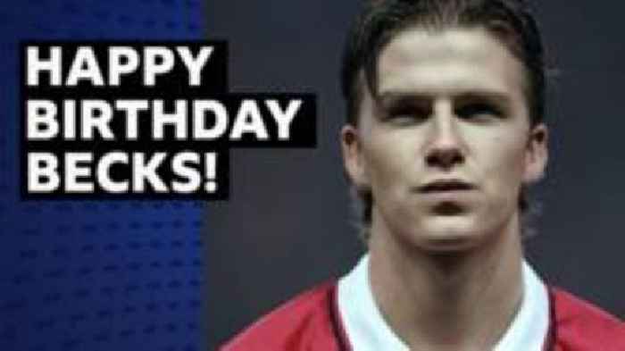 Watch Beckham's best goals as Man Utd great turns 50