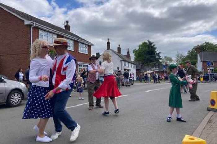 Dancing in the street as VE Day celebrations begin around Leicestershire