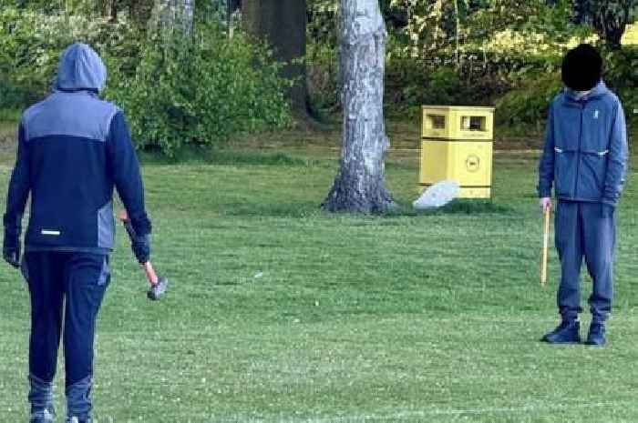 Children in tears as gang of youths with 'knives and hammers' invade sports club pitch