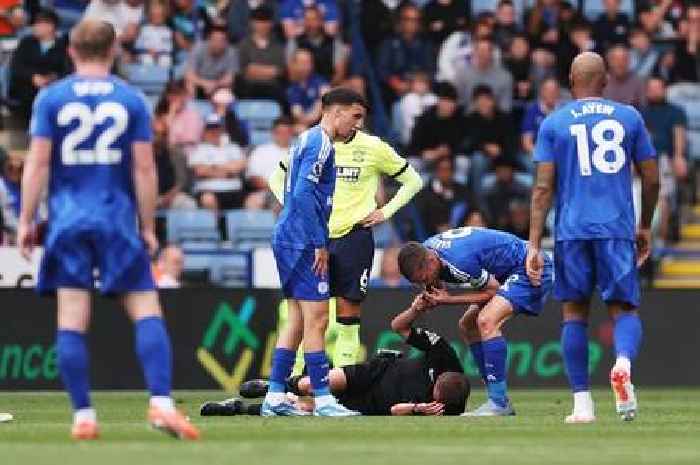Leicester City v Southampton match stopped and referee replaced after freak incident