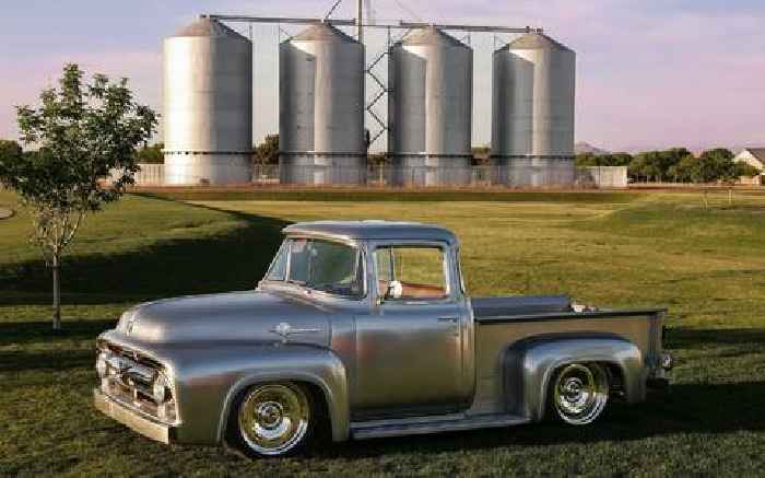 1956 Ford F-100 Has Zero Paint & Only Original Steel, Plus Stacked Coyote & Nickel Wheels 
