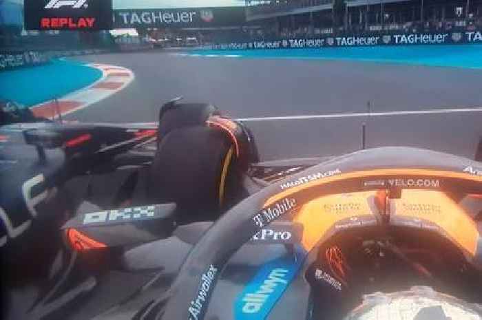 Max Verstappen and Lando Norris make contact in chaotic Miami GP opening lap
