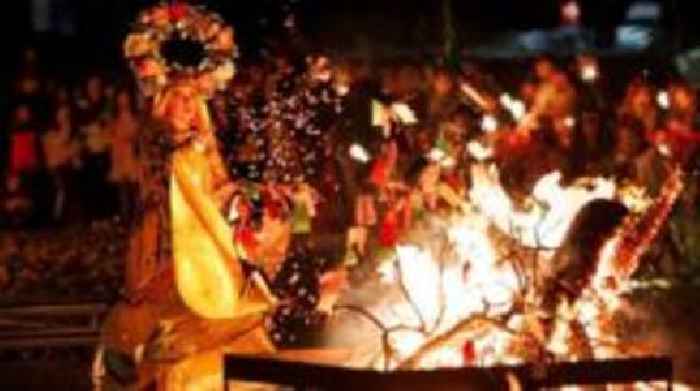 Traditional fire festival returns to seafront