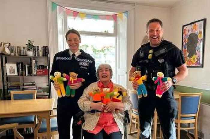 Pensioners knit teddies to help comfort children in police emergencies