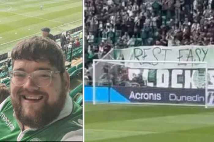 Hibernian FC fans applaud loving dad in fitting tribute after tragic death
