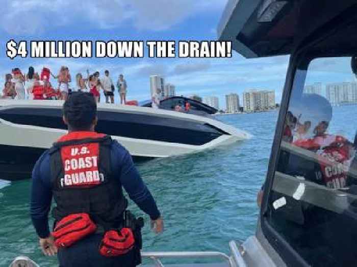Lamborghini Tecnomar 63 Yacht Packed With Models and Influencers Sinks in Miami