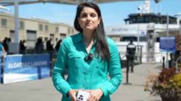 Watch: BBC reports from pier 33 - the gateway to Alcatraz